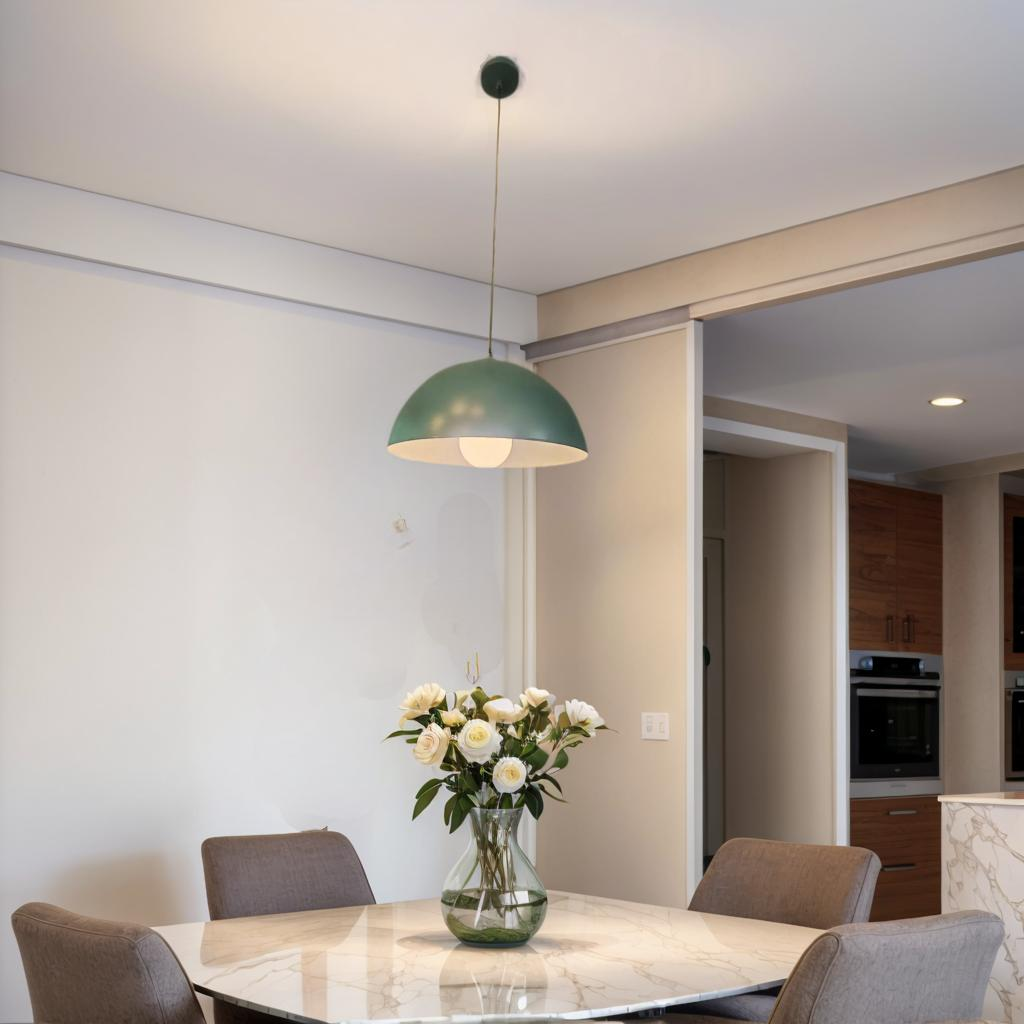 Elegant pendant chandelier with warm lighting