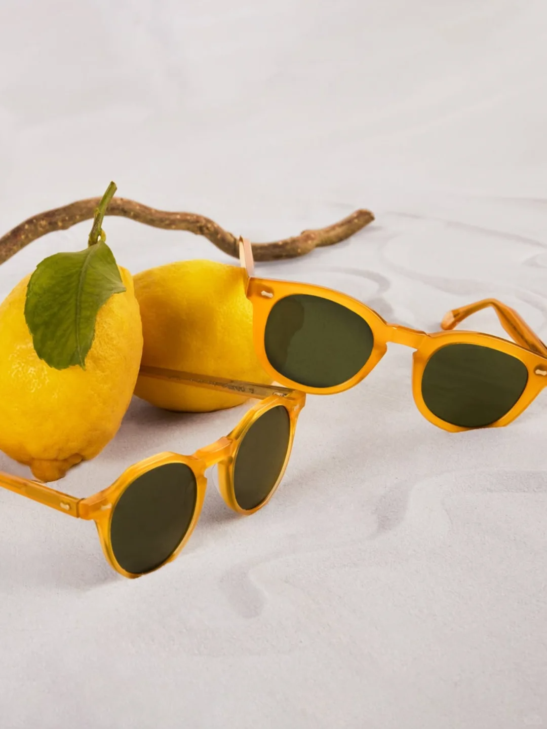 Vintage Round acetate with green lenses