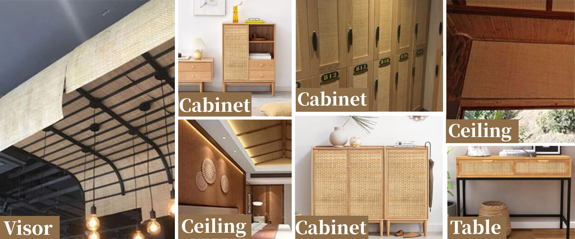 Plastic cane webbing furniture