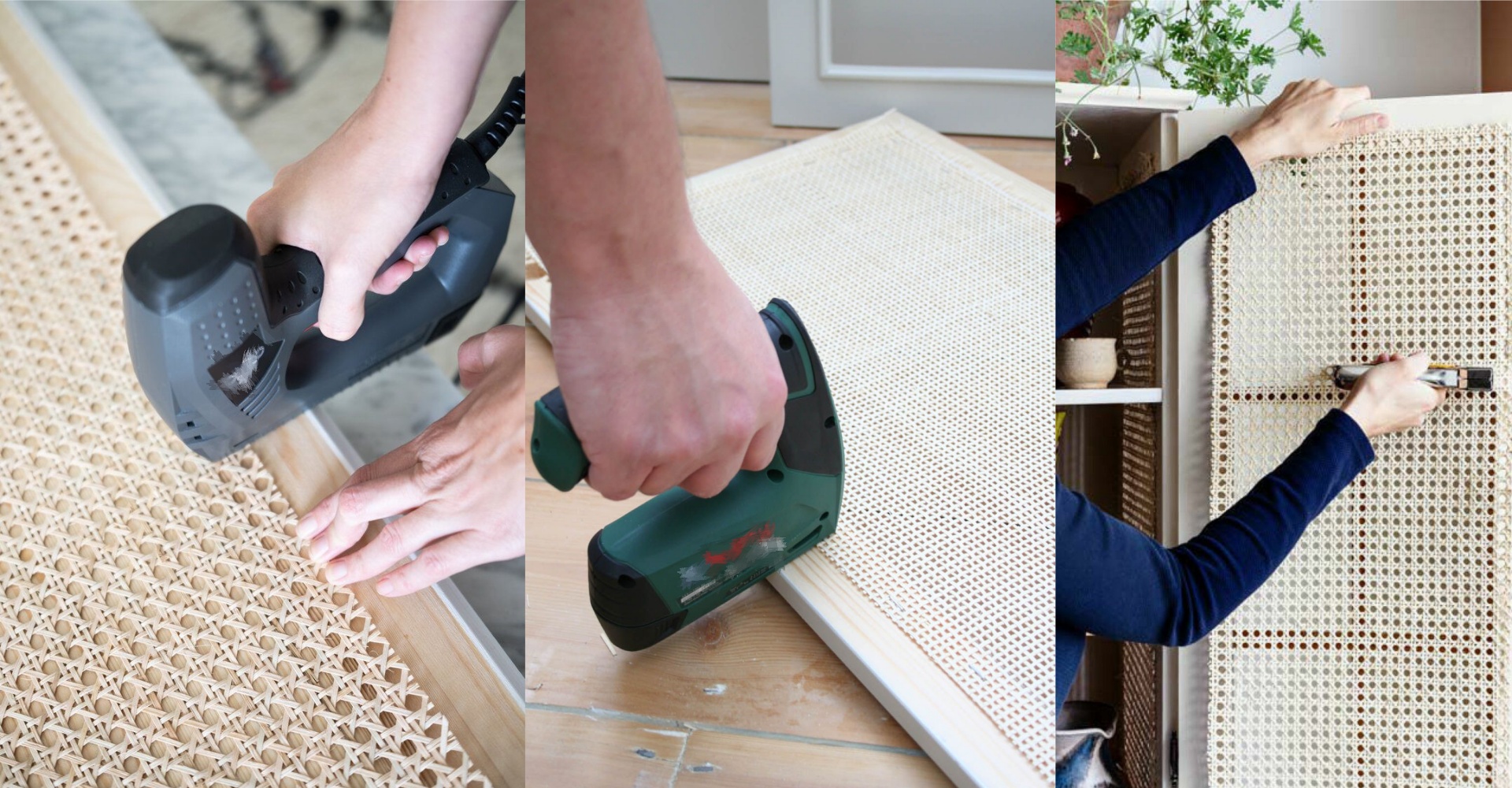 rattan cane webbing DIY