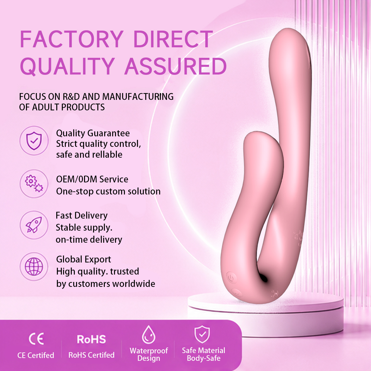 double heads vibrator