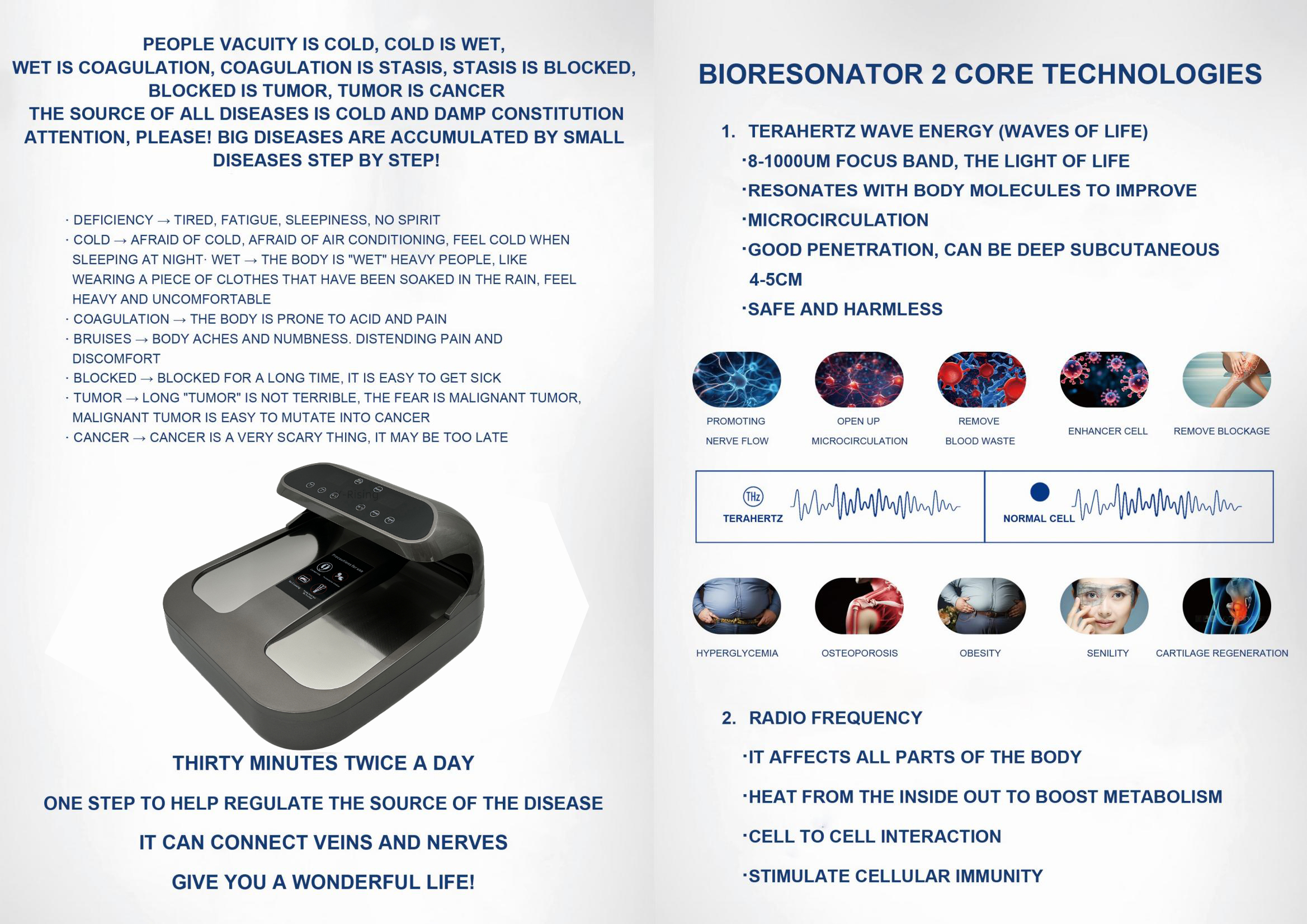 Terahertz Therapy Foot Massager