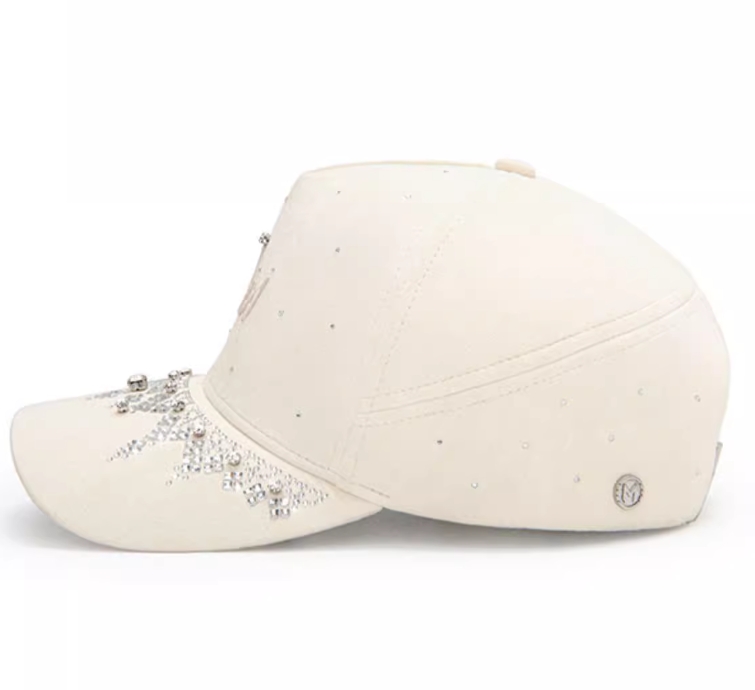 This is a very trendy custom embroidered cap.The forehead is covered with shiny artificial stone, exuding a strong sense of fashion.Fashion caps are not just about style; they also offer functionality. They can be adjusted to fit different head sizes, This ensures a comfortable and secure fit for everyone.