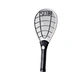 Rechargeable handheld bug zapper with bright LED attractant light. 3500V electric grid instantly kills mosquitoes & flies. Portable pest control with 8-hour battery life!