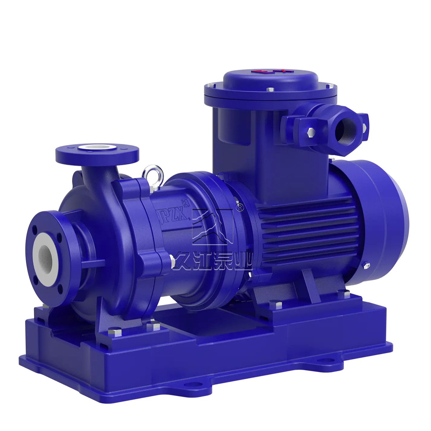 CQB-F Fluoroplastic Lined Magnetic Drive Pump (With Baseplate)