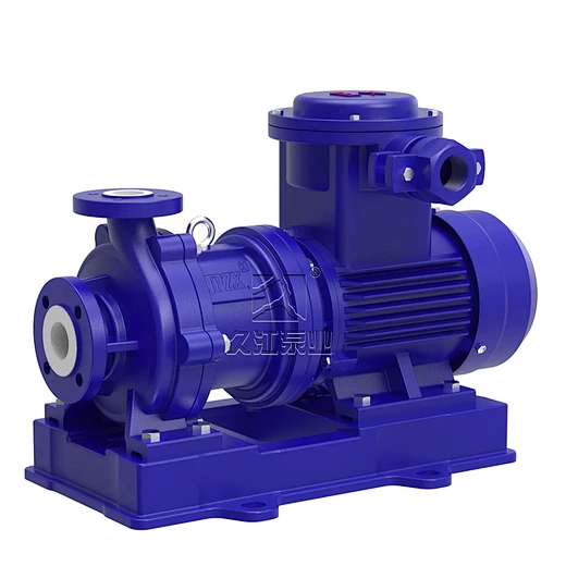 CQB-F chemical pump side view