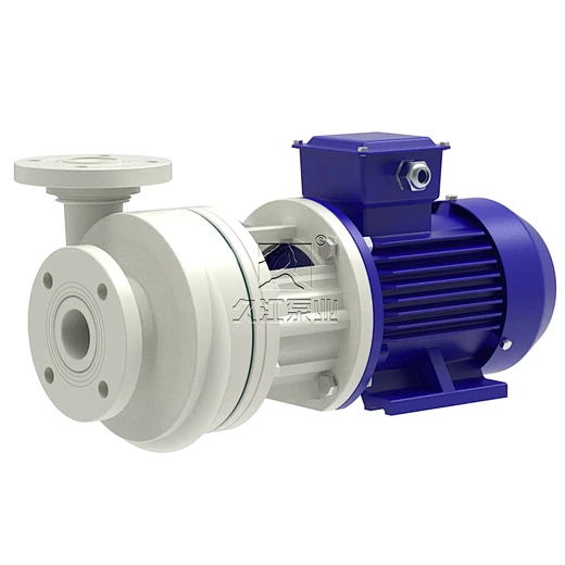 FP corrosion resistant plastic pump side view