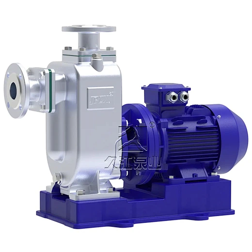 ZWL direct coupled self priming sewage pump with electric motor
