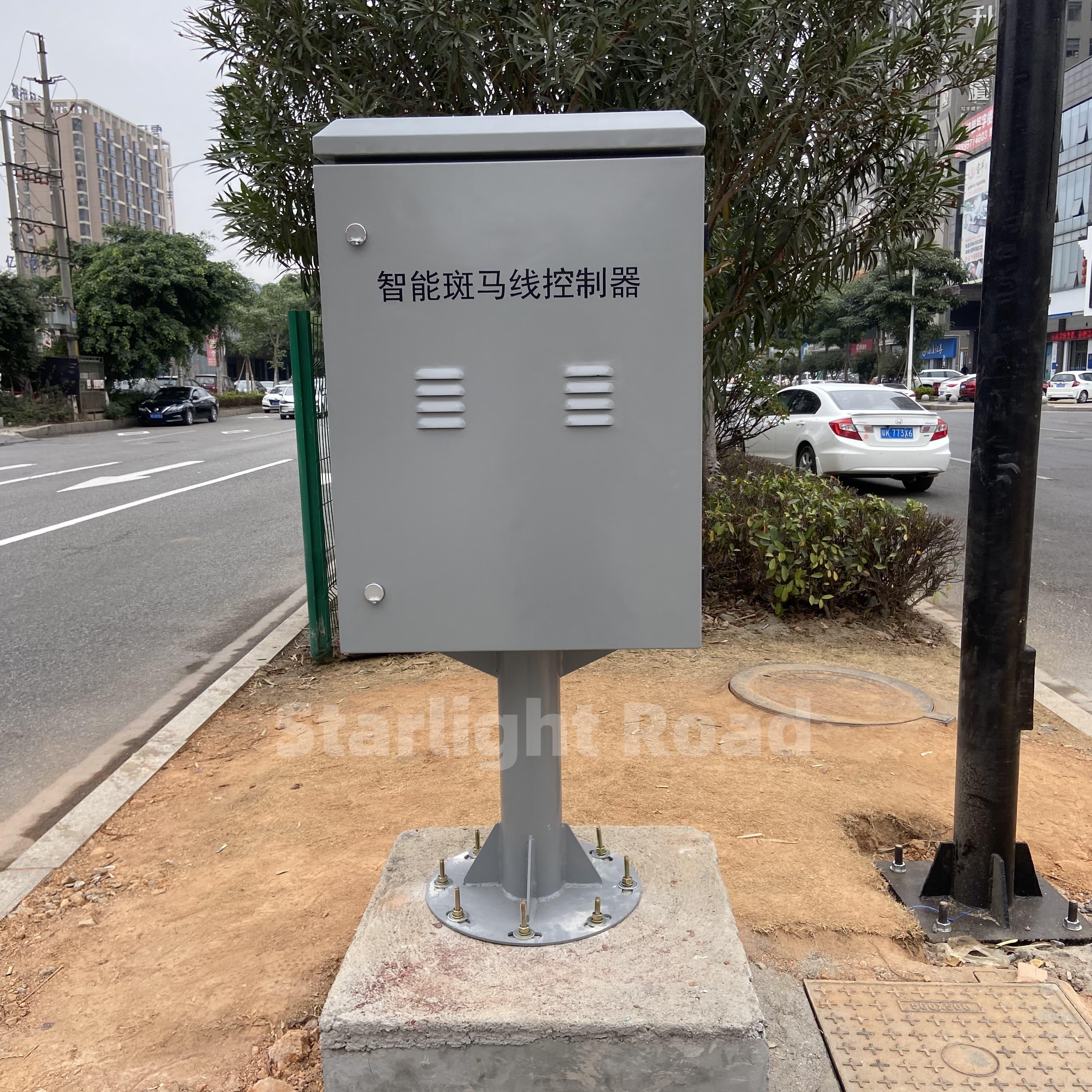 mart Crosswalk Road-Embedded Pedestrian Signal Block / Road Studs Controlle