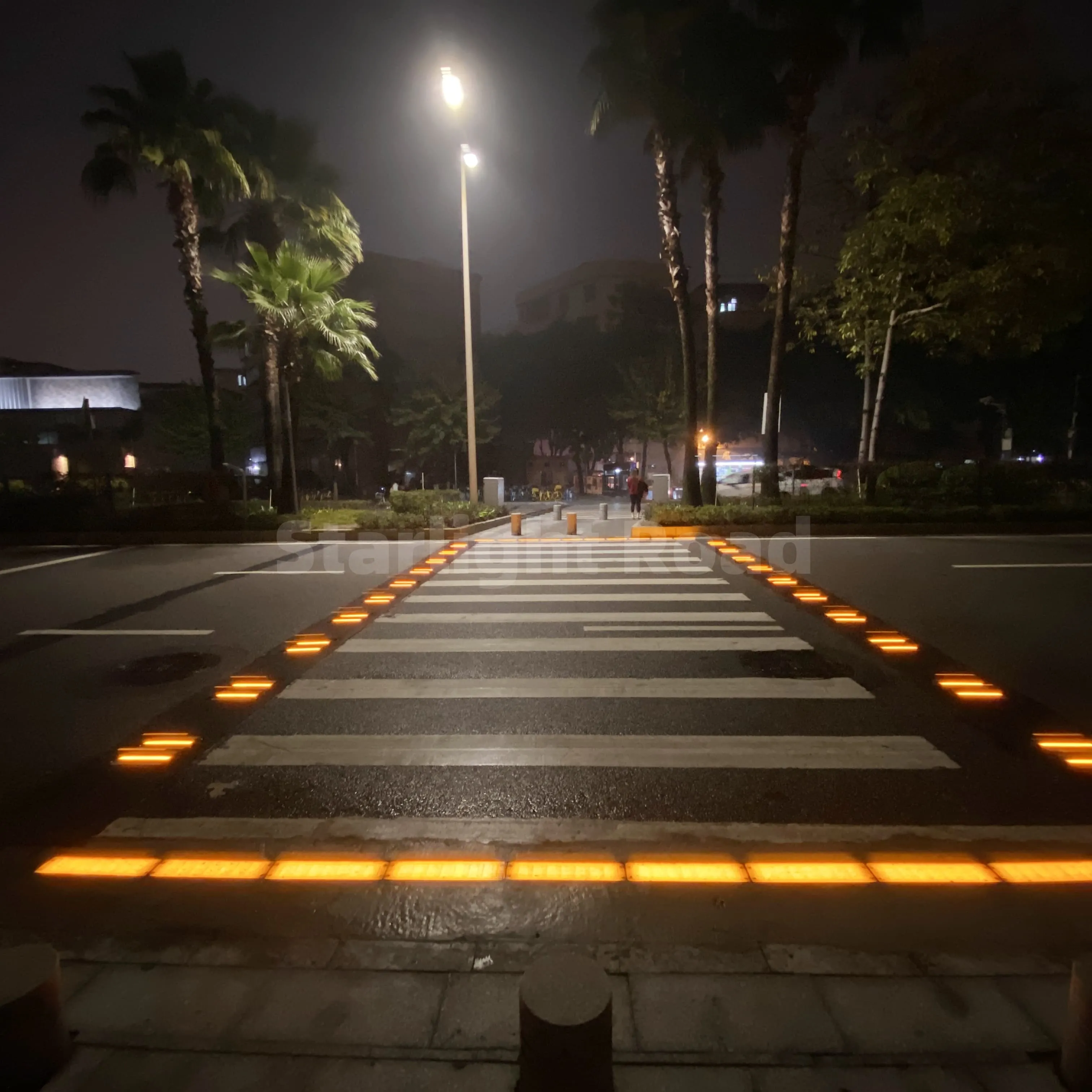 LED Smart crosswalk Road-embeded cast iron Block lights