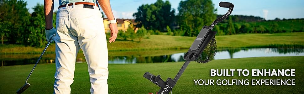CaddyTek 2 Wheel Deluxe Golf Pull Cart, Lightweight, Durable & Easy to use, Golf Enthusiast