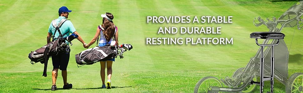 Caddylite EZ, Removable seat, Compact & Easy to use golf cart, Luxury padded seat, Golf Enthusiast
