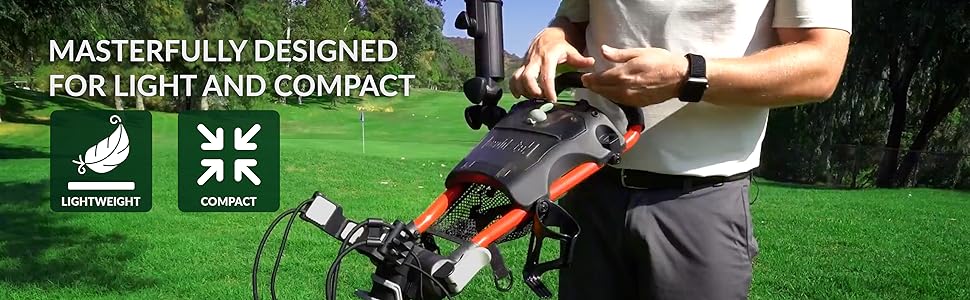 Compact golf push cart, Durable & Easy to use, Foldable mechanism, Golf Enthusiast