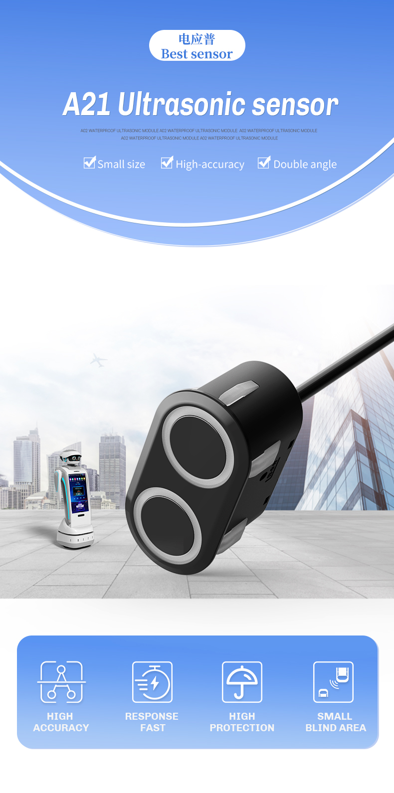 Model A21 Ultrasonic Sensor