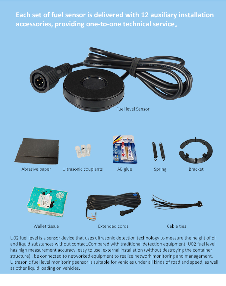 U02 is made up by 12 auxiliary installation accessories