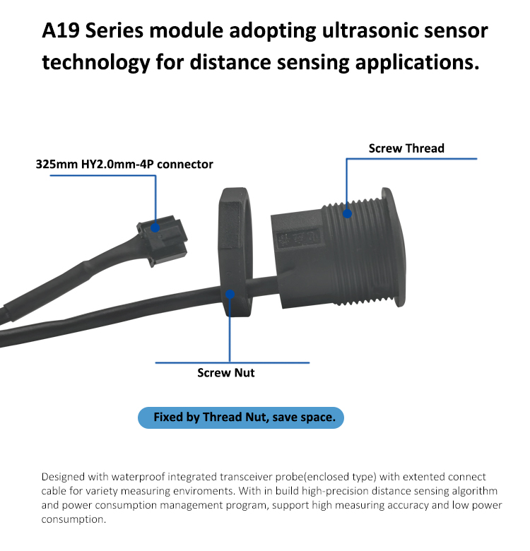 A19 is an ultrasonic distance sensor