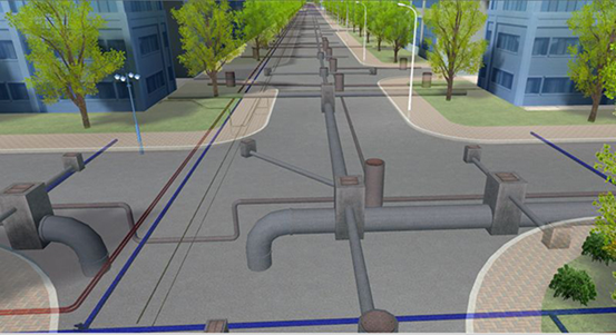 The city drainage pipe network