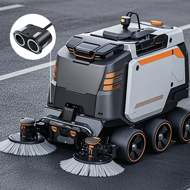 Sanitation sweeping machine for urban environmental services