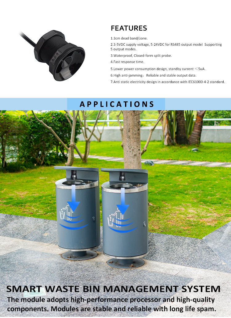 A13 is usually used in smart waste bin management system