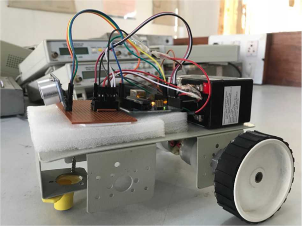 Figure 5: Side view for designed model for Obstacle Detection 