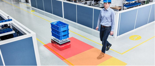 Diagram of AGV obstacle avoidance