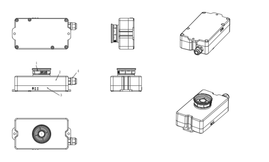 Multi-angle Schematic Views of the Product