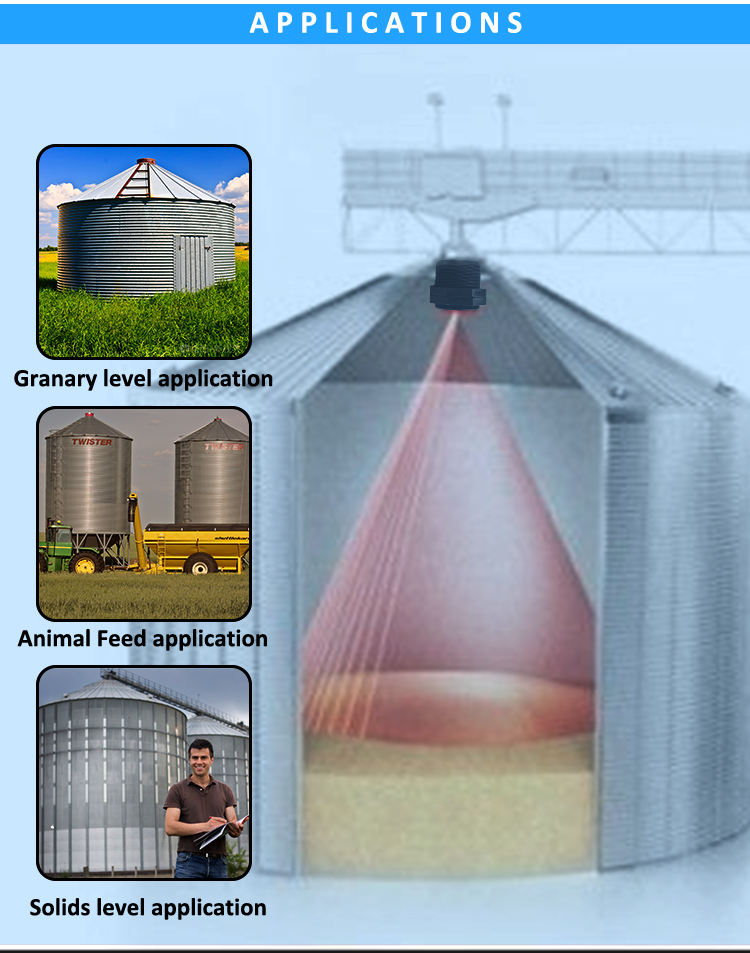 A15 is mainly used for granary level application, animal feed application and solids level application