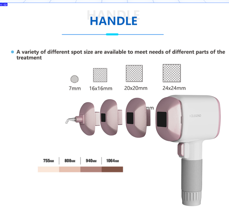 Diode Double row Laser hair removal machine