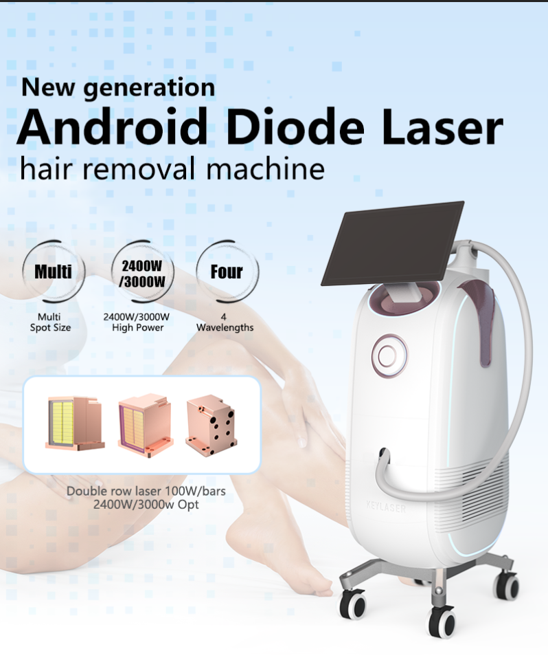 Diode Double row Laser hair removal machine