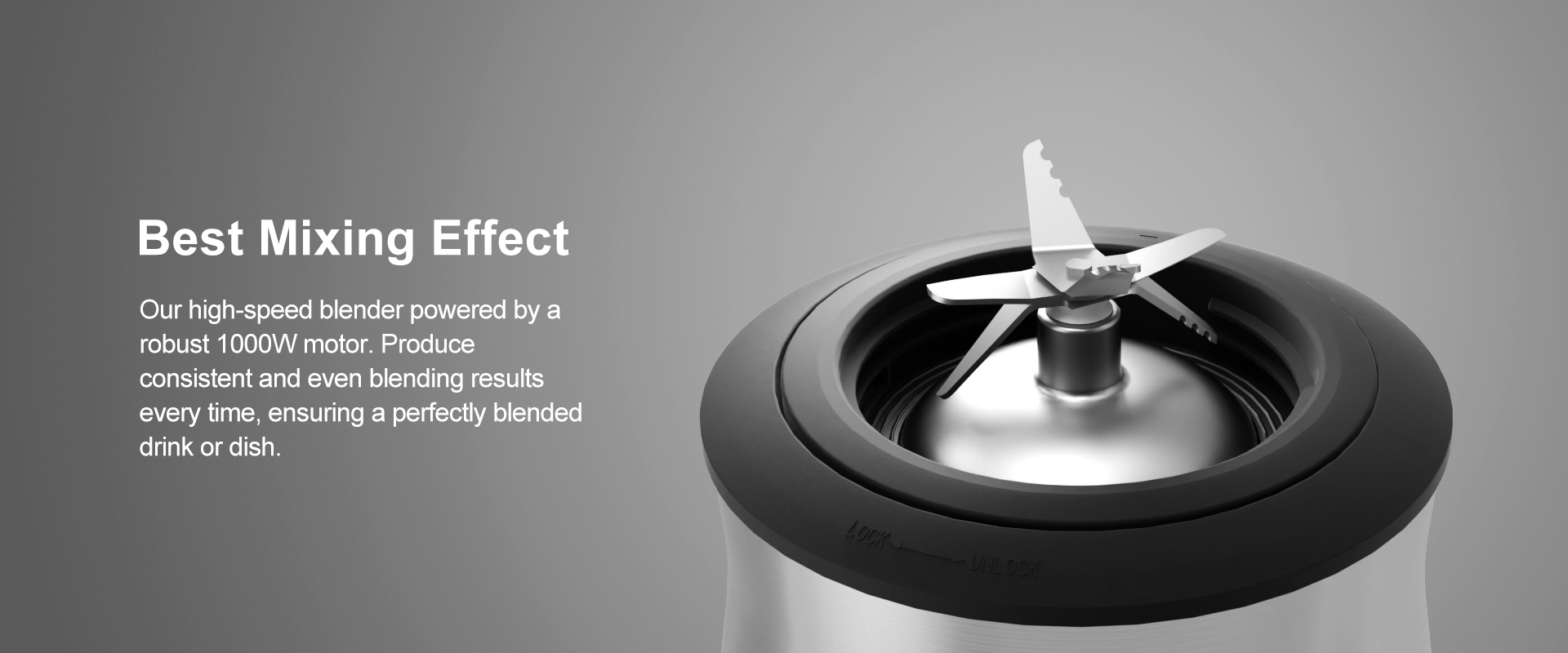 high speed stainless steel blade blender