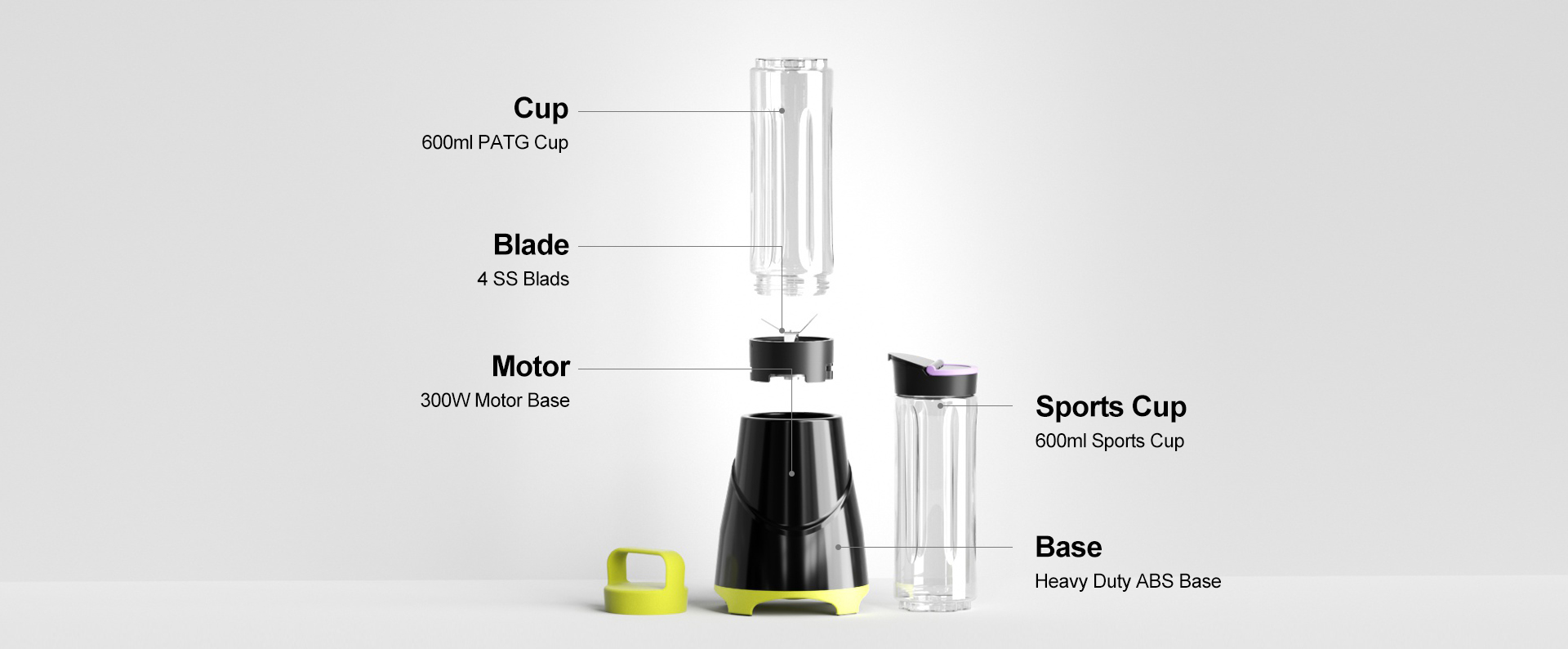 2 in 1 blender set