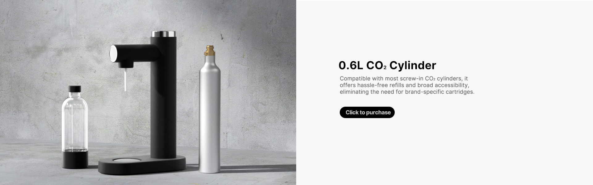 kolsyrat vattenkokare och CO2-tank