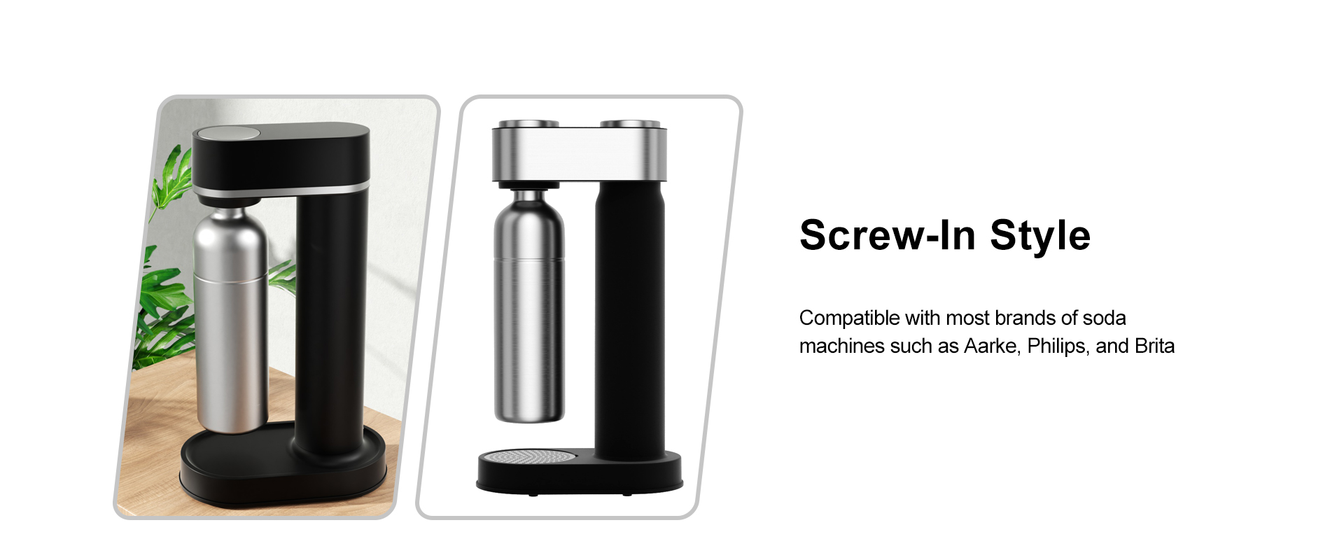 soda bottle for compatible philips and aarke