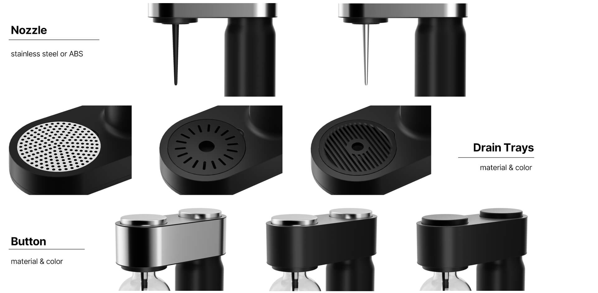 water sparkler machine accessories