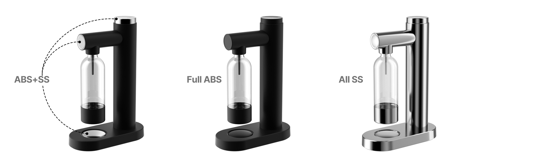different material for home carbonated water maker