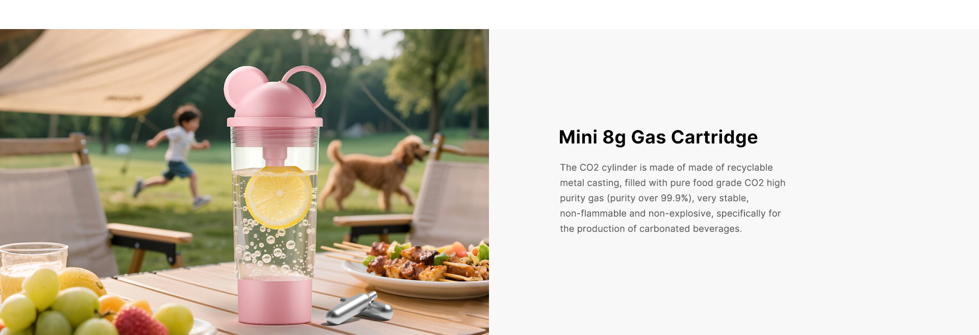 cartucho de gás mini 8g e fabricante de refrigerante portátil