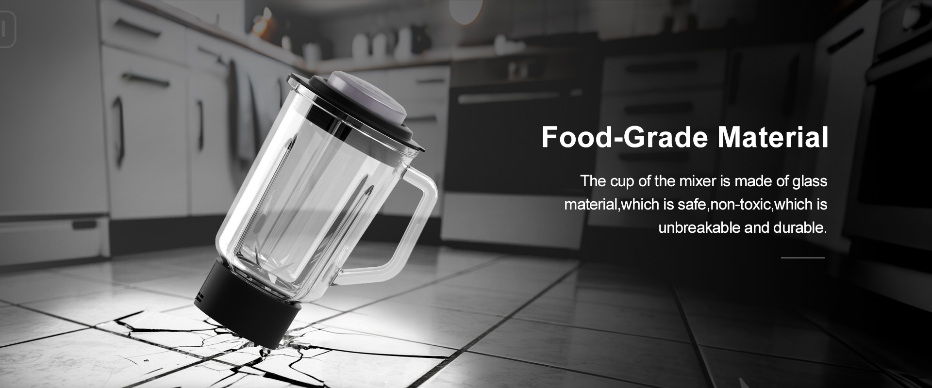food-grade material blender glass jar