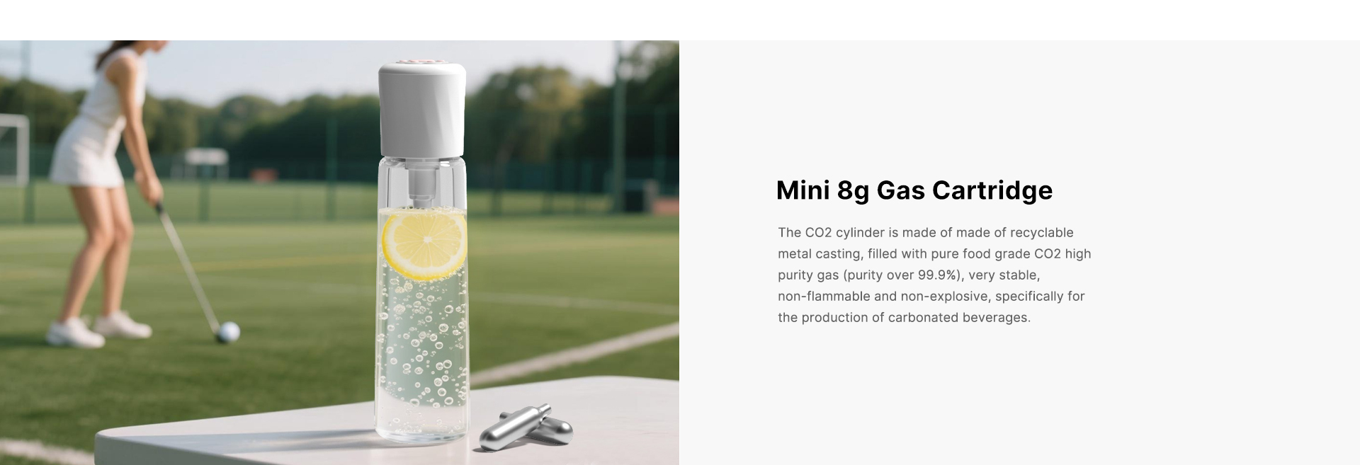 mini butla co2 do przenośnego ekspresu do napojów gazowanych