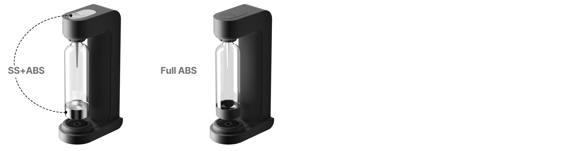 stainless steel sparkling water carbonator