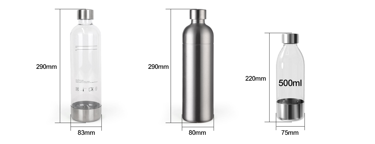 botella de máquina para hacer refrescos en casa
