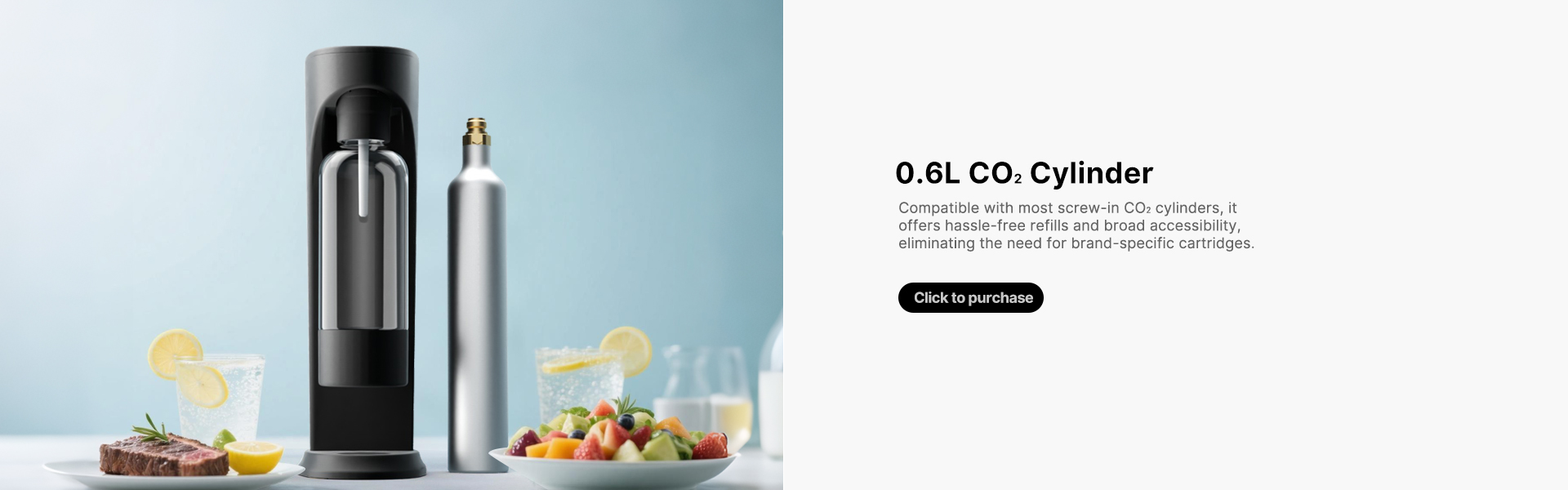 co2 cylinder for carbonated water maker