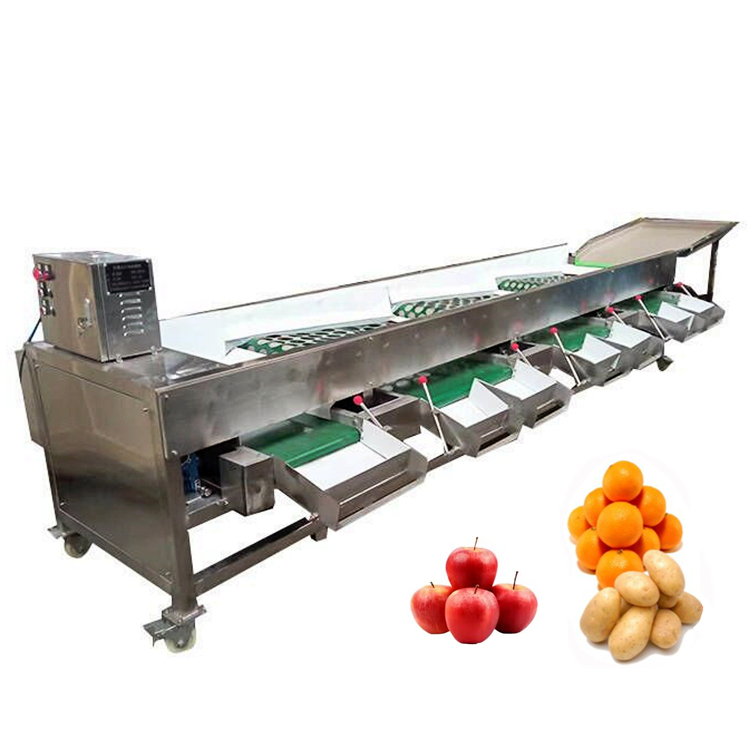 Stainless Steel Grading Machine Vegetable And Fruit Melon Onion Grader And Size Sorting Machine