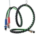 Black ABS Electrical Cord and Rubber Air Line Polyester Braided Hose Assemblies