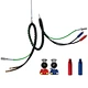 Durable 3 in 1 Coiled Air Line Brake Hose Kit with 7-Way Trailer Electrical Cord