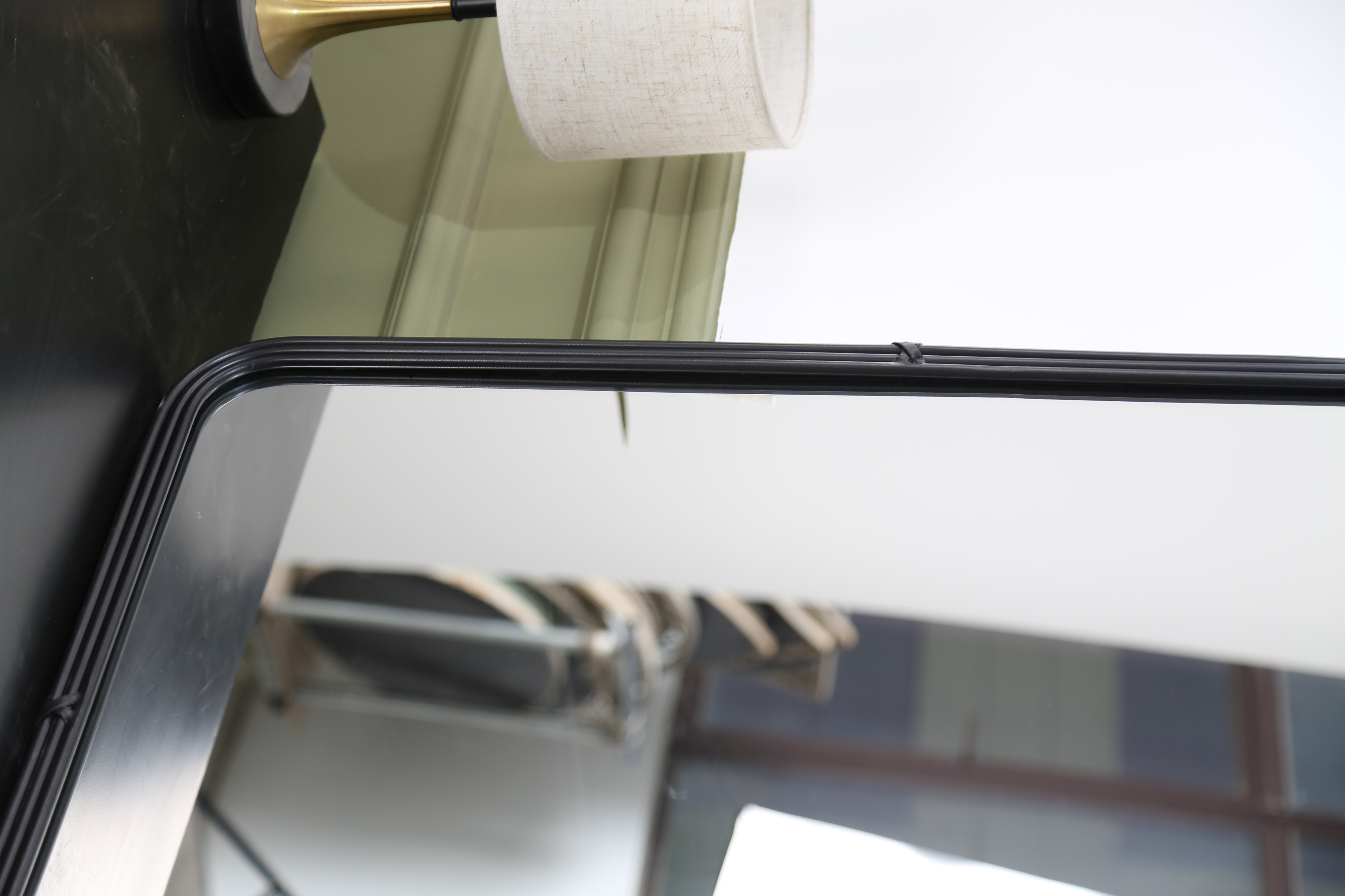 vanity mirror on dresser
