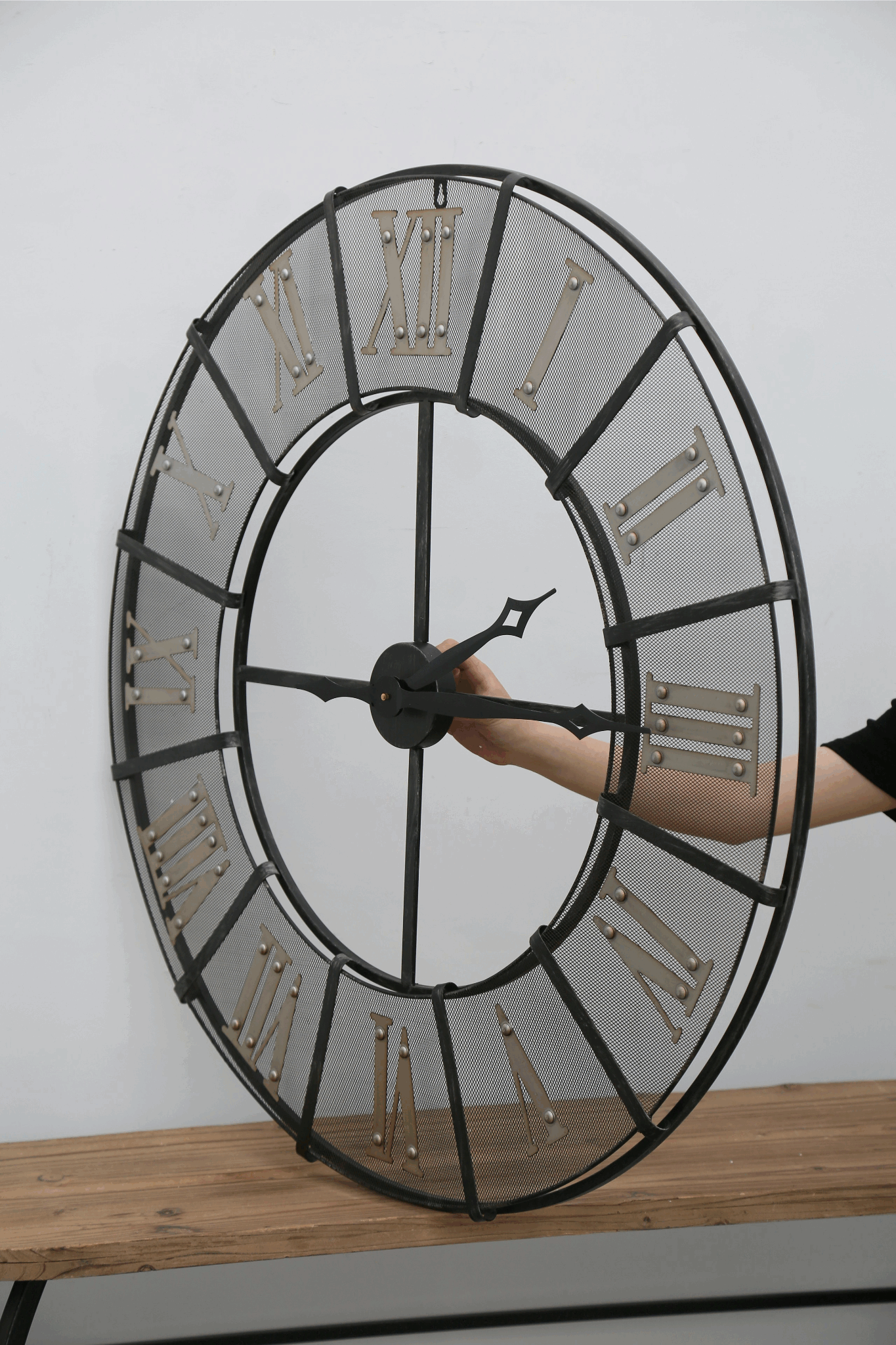 oversized wall clock display