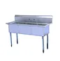 3 bay commercial sink