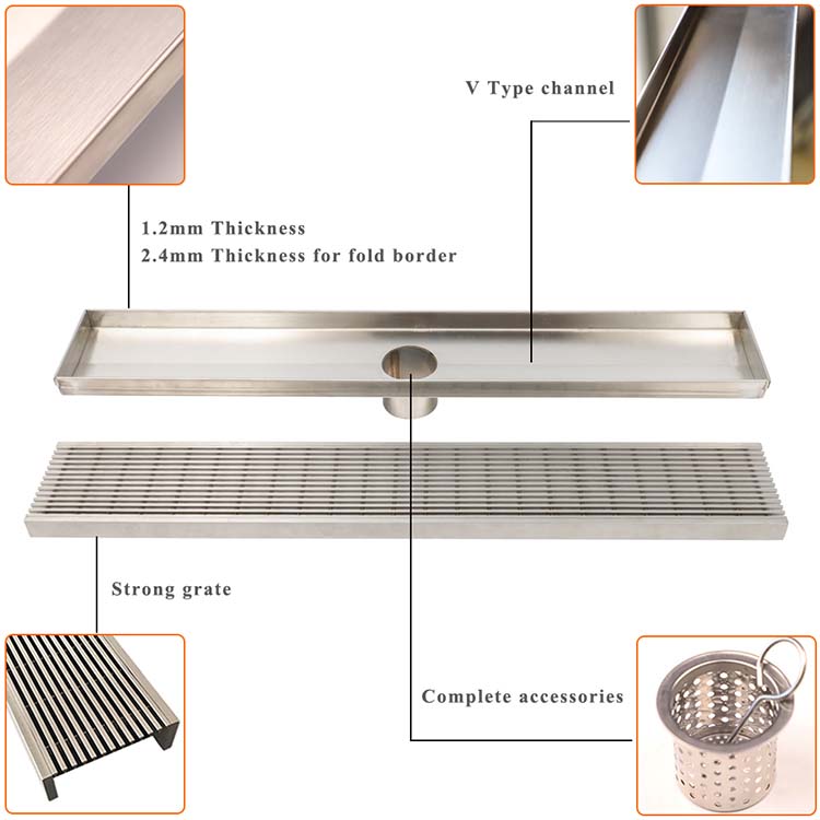 tileable linear drain manufacturer