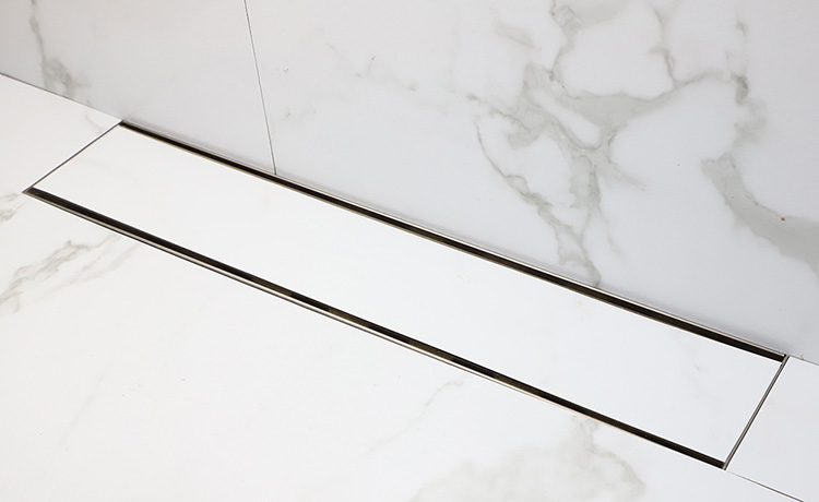 linear drain with tile insert