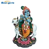 Polyresin Hindu God Radha Krishna statue in Handmade Painted